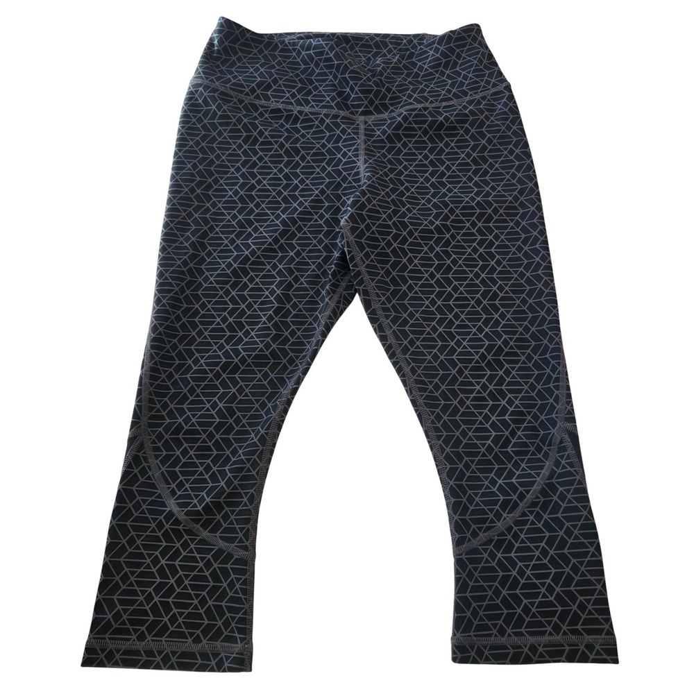 MISSION VaporActive System Mid-Rise Capri Leggings Color Moonless Night Geo Med - Picture 2 of 9